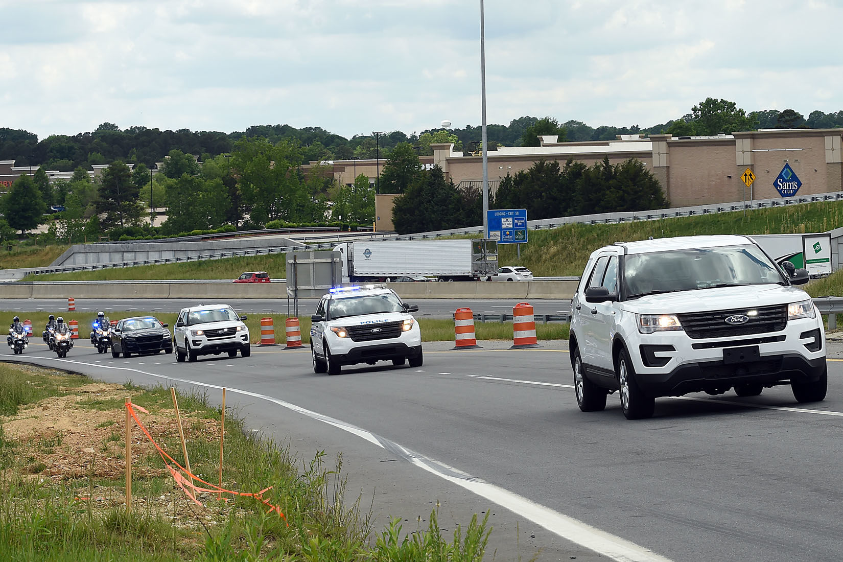 Processional for Mooresville Police Officer Jordan Sheldon
